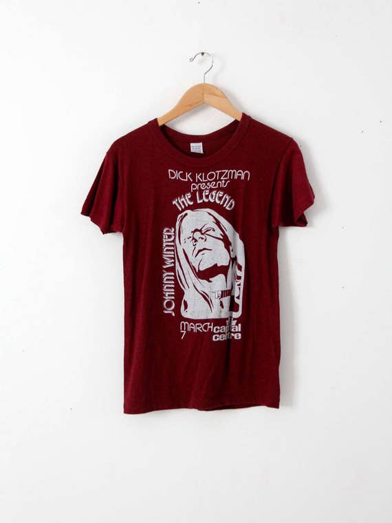 1970s Johnny Winter t-shirt, What is Slatus? - image 1