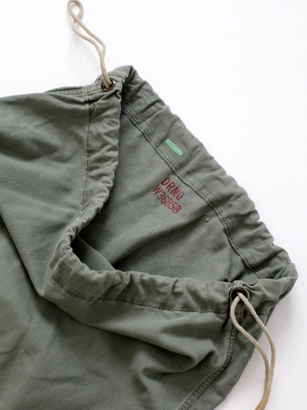 Vintage US Army Drawstring Bag Olive Green Canvas Laundry Bag - Etsy