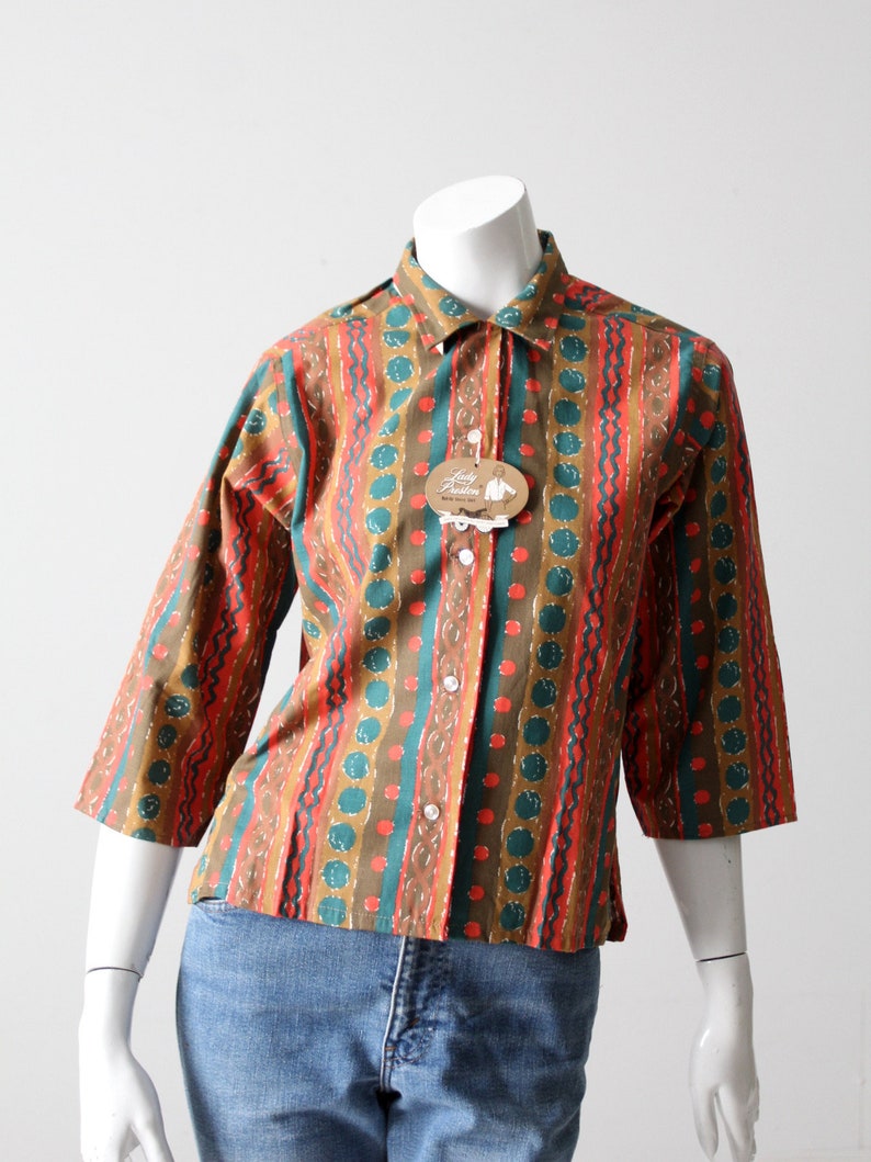 vintage 50s blouse by Preston Lady image 9