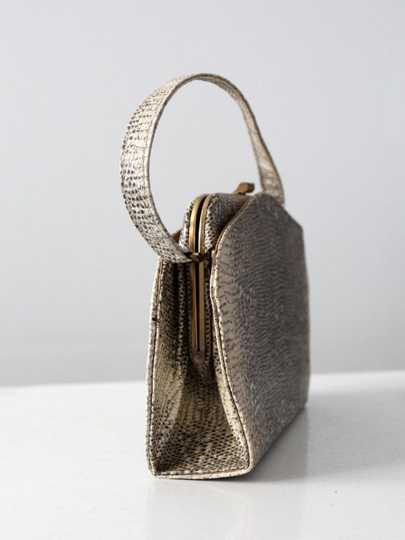 1940s Monitor Lizard Skin Handbag Etsy Ireland