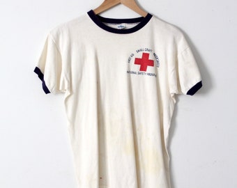 vintage First Aid Water Safety ringer tee