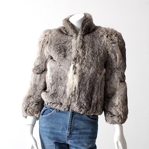 vintage rabbit fur coat