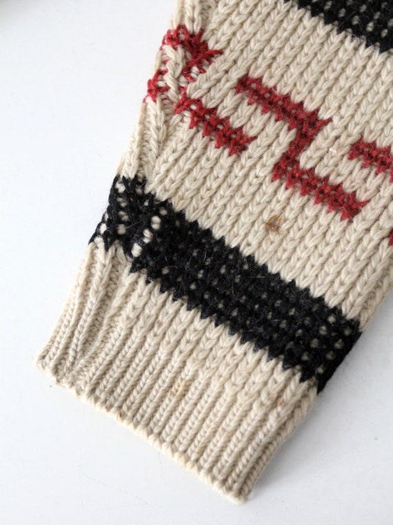 1970s Pendleton zip up sweater, vintage Cowichan … - image 9