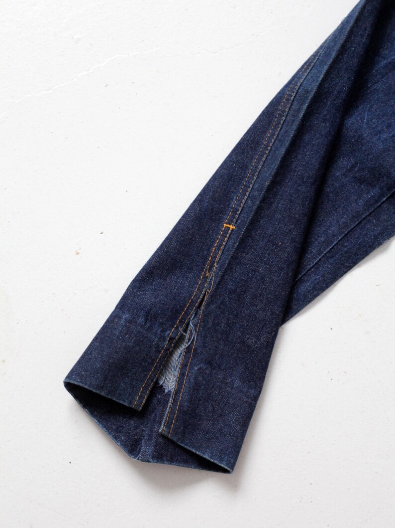 high waist dark wash straight leg denim 28 x 31 vintage 50s jeans