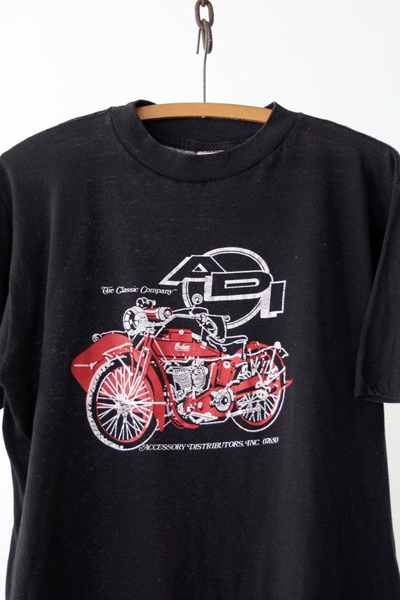 vintage motorcycle t-shirt,  ADI - image 2