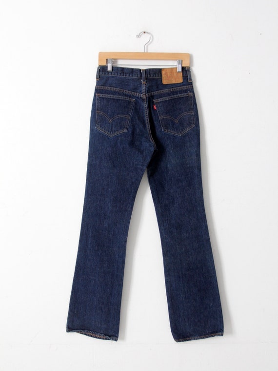 vintage Levis 517 denim jeans, high waist bootcut… - image 3