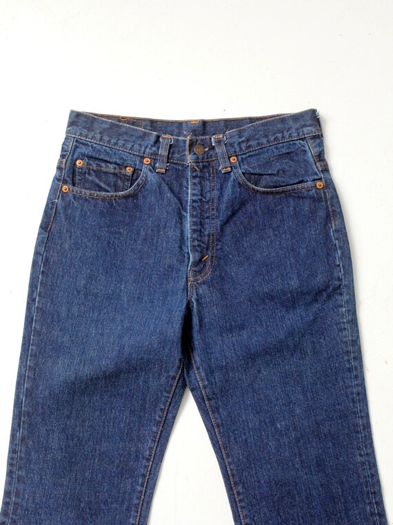 vintage Levis 517 denim jeans, high waist bootcut… - image 4