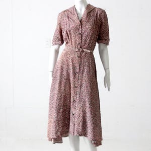 vintage 1940s taffeta dress