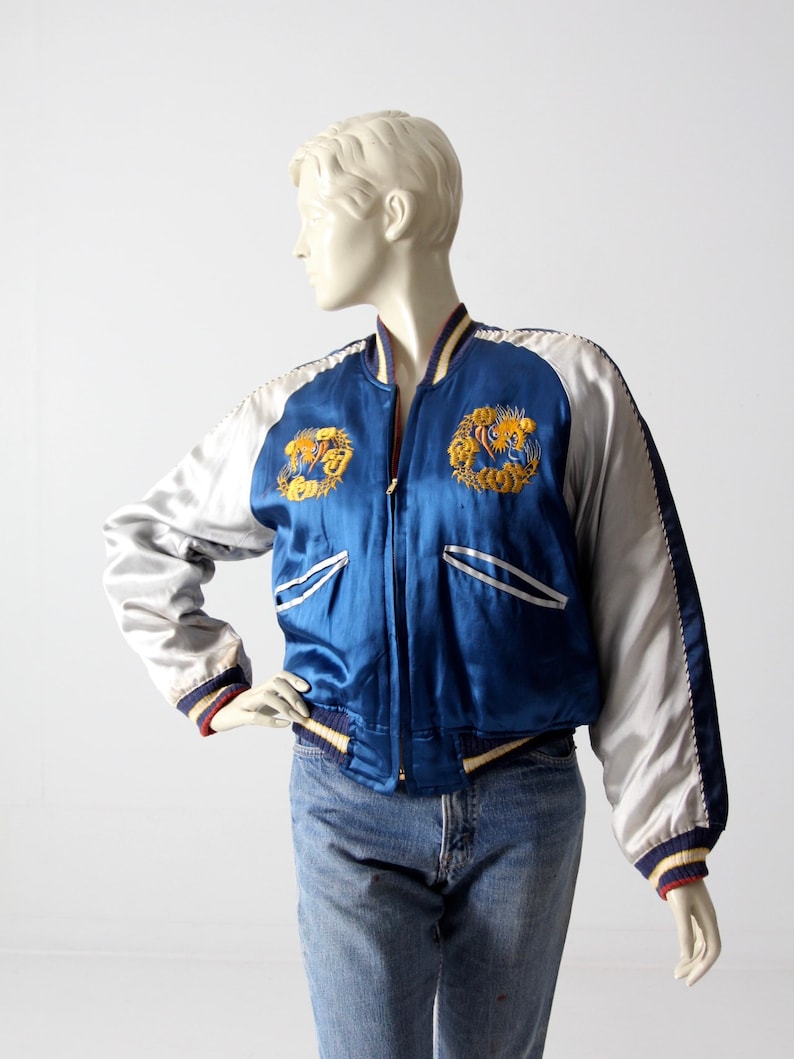 Japanese souvenir jacket, vintage Suka-Japanese tour jacket image 6