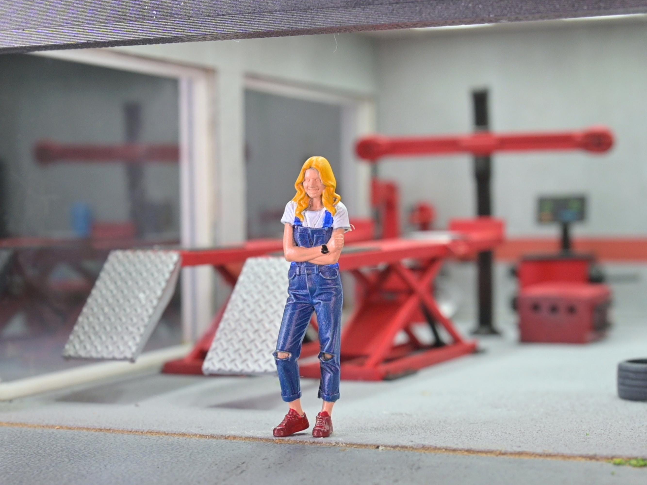 Female Mechanic Figure - Etsy