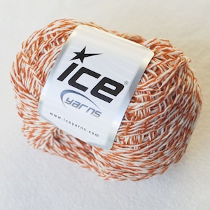 Pure Wool Yarn, Two Balls, Cream and Brown Tweed. Sale