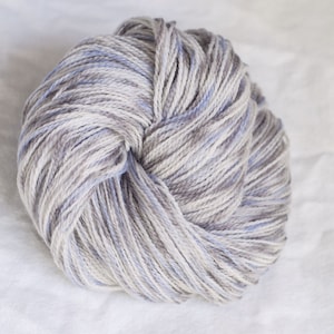 Merino Silk Hand Painted Sock Yarn, Superwash Merino Wool, Beige, Lilac, Brown, Sale, Fingering Weight, 100 g, 068750