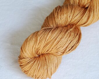 Red Eri Silk Yarn, Full Cone, Natural Color, DK Weight, 100g