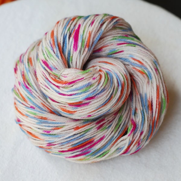 Merino Sock Yarn, Superwash Merino Wool, Fuchsia, Blue, Orange, Green, Beige, Sale, Fingering Weight, 50 g, 073839