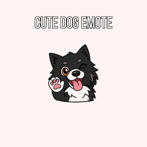 Emote Twitch pour chien – Emote Twitch mignon pour streamers et VTubers