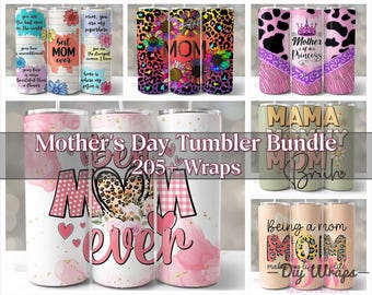 205+ Mothers Day Tumbler Bundle, Mother Tumbler Bundle, 20 Oz Skinny Tumbler, Sublimation Designs, Tumbler Png, Diy Tumbler.