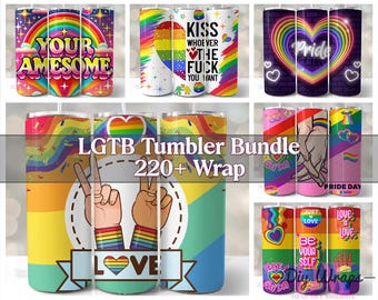 225 LGTB Tumbler Bundle, LGTB Tumbler Bundle, 20 Oz Skinny Tumbler, Sublimation Designs, Tumbler Png, Diy Tumbler.