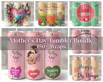150+ Mothers Day Tumbler Bundle, Mother Tumbler Bundle, 20 Oz Skinny Tumbler, Sublimation Designs, Tumbler Png, Diy Tumbler.