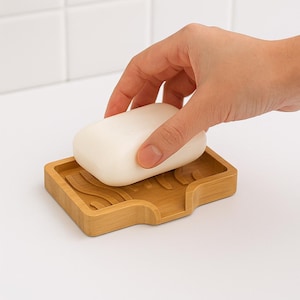 Bathroom Sink Soap Holder Drainage Tray – Self Draining Soap Dish – Countertop Organizer – Kitchen Zero Waste