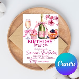 Brunch Invitation Birthday Brunch Flyer Birthday Brunch Invitation Birthday Brunch Invite Brunch Birthday Invitation Brunch Invitations
