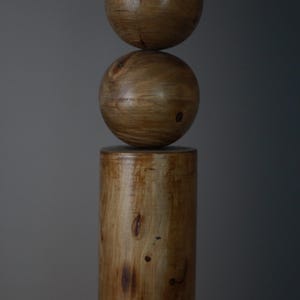 Scandinavian Wooden Pendant Light – Minimal Boho Hanging Lamp – Natural Wood Ceiling Light image 13