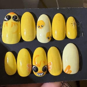 Stray Kids Lee Felix Skzoo BbokAri Custom Handmade Press on Nails