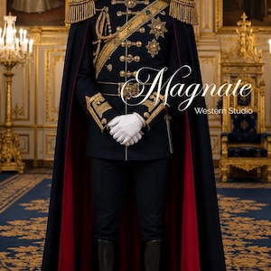 Uniforme militar real de lujo a medida / Traje ceremonial personalizado inspirado en la realeza británica / Atuendo formal aristocrático hecho a mano para hombres