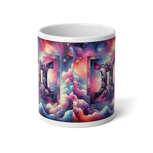 Celestial Jumbo Mug: Cosmic Art for Coffee Lovers, Great Gift for Astronomers, Unique Housewarming, Space Theme, 20oz Mug