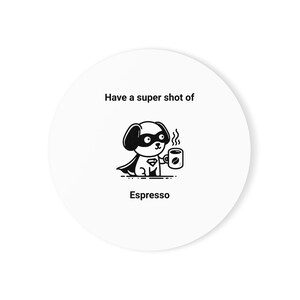 Coaster Set, Cork Back Coasters, Espresso Coaster, Drink Coasters, Table Coasters, Barware Accessories