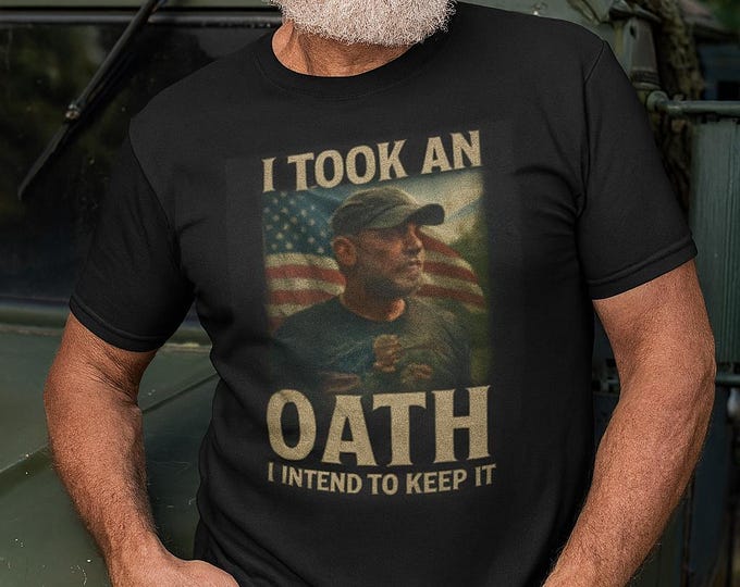 Featured listing image: I Took an Oath It Didnt Expire Shirt Military Veteran Tee 2A Dark Humor Gift Tactical Army T Shirt Patriot Apparel USA