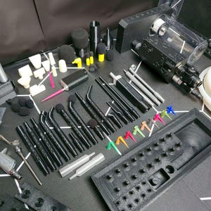 デュアルシステム機能と複数のノズルサイズを備えたプロフェッショナルパウダーコーティングパウダー吸引セット