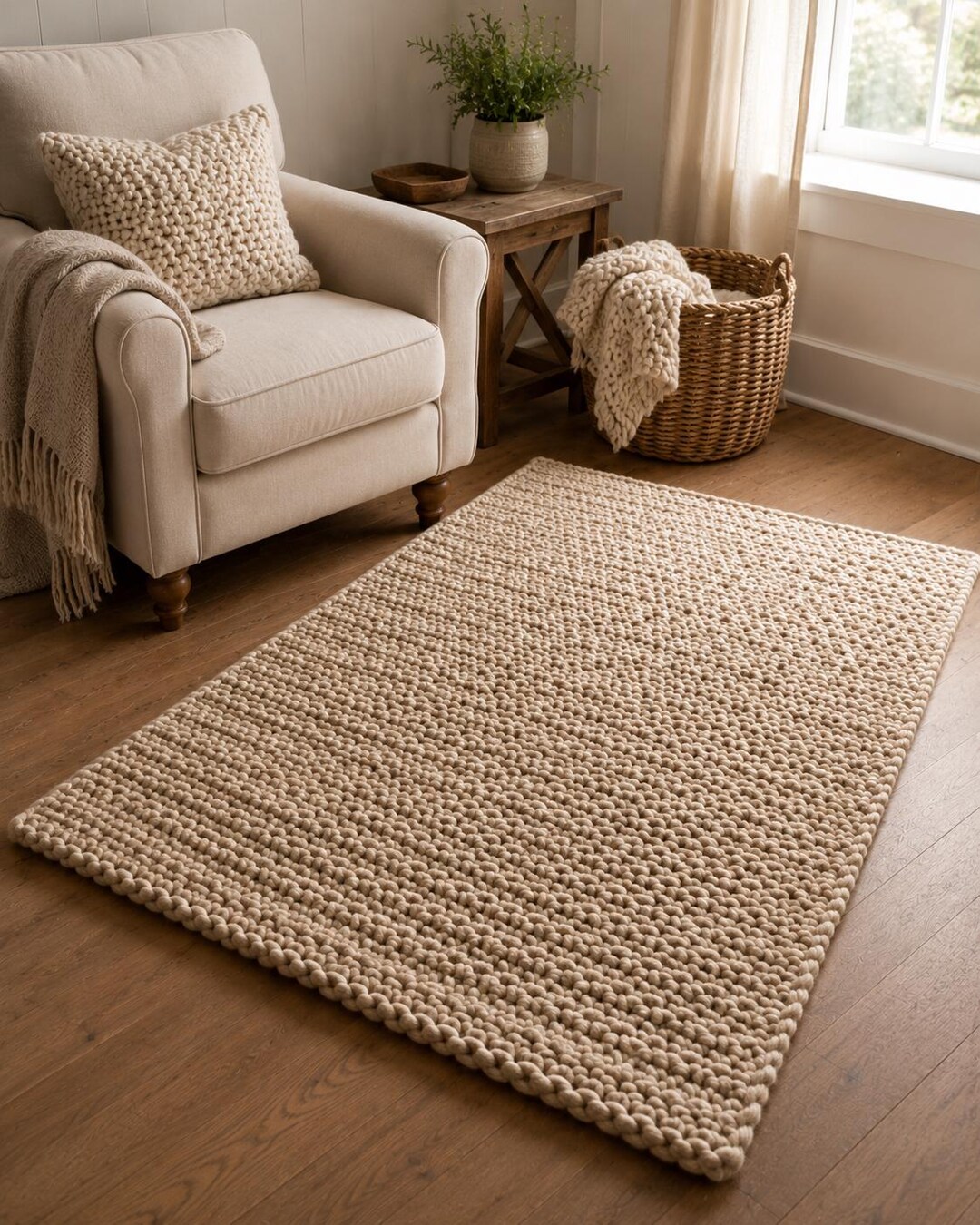 Rug Patterns.pdf Chunky Farmhouse Rug Pattern PDF Beginner Crochet Rug Digital Download ...