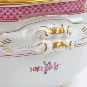 English Soup Tureen, Holiday Tureen, Large Size Serving Tureen, Fine Porcelain Tureen, Spode of England, c1960s, Vintage China & Ceramics image 4