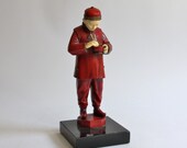 JB Hirsch Bookend,  Art Deco, Chinese Man, Ivorine Spelter