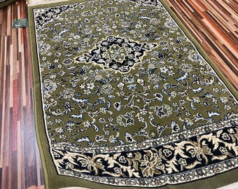 Original Al Rawdah Green Prayer Rug Madinah Made 8mm Thick Prayer mat