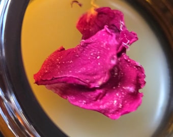 Bálsamo labial nutritivo / Hidratante herbal de rosa y bálsamo de limón para labios secos y agrietados