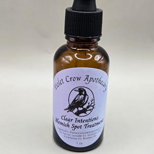 Clear Intentions Blemish Spot Treatment, Herbal Face Oil, Natural Skincare, Apothecary Skin Care, Targeted Spot Oil