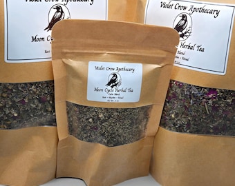 Moon Magic Menstrual Cycle Support Tea – Loose Leaf Herbal Blend with Red Raspberry Leaf | PMS & Hormonal Support