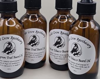 Olio da barba Velvet Tobacco – Olio da barba Tabacco e Vaniglia – Olio condizionante naturale per la barba – Prodotti artigianali per la cura della barba – Cura botanica della barba