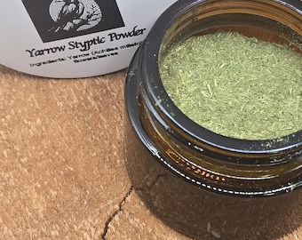 Organiczny krwawnik mielony, ziołowy proszek ściągający