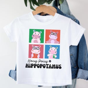 Funny Hippo Kid Tshirt, Hippo Lover Gift, Wild Animal Lover Shirt, Hippo Toddler Youth Shirt, Hippo Family Matching Tee, Animal Gift For Kid