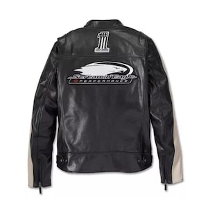 Custom Men&#39;s Cowhide Leather Motorcycle Jacket – Genuine Leather Biker Jacket Men&#39;s Motorcycle Jacket – Heavy-Duty Riding Gear Vintage Look
