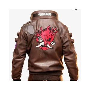 Handmade Brown Cowhide Leather Biker Jacket - Custom Fit