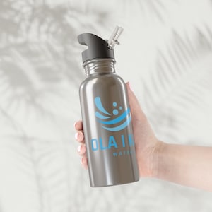 Ola I Ka Wai Reusable 20oz Stainless Steel Water Bottle, Insulated Hydration Flask, Sports Drink Container, Eco-Friendly Travel Bottle