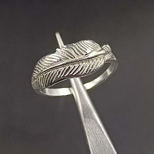 Federring aus Sterlingsilber: Boho Minimalist Verstellbares Band
