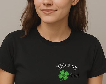 Lucky St. Patrick's Day T-Shirt, Trendy Clover Tee