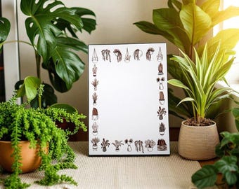 Kamerplant, plantenliefhebber, notitieblok van 5 x 7 inch