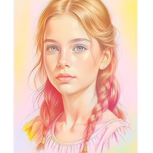 12 Beautiful Girls and Boys - Coloring Pages - Digital Download -  Adult Coloring Book