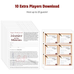 Murder at the Museum Dinner Party Game – Interactive Mystery (PDF Download) image 4
