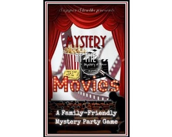 Movie Night Murder Mystery Game – Family-Friendly Party (PDF Download)